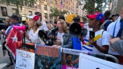 Info Martí | Cubanos protestan contra Díaz-Canel en Nueva York Info Martí | Cubanos protestan contra Díaz-Canel en Nueva York