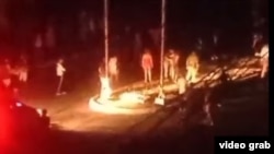 Protesta en la ciudad nuclear, en Juraguá, Cienfuergos, el 28 de mayo de 2024.