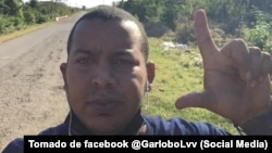 Alejandro Garlobo, activista de los derechos humanos recluido en el Combinado del Este, en La Habana, Cuba.