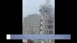 Un incendio se desató en la mañana de este sábado en el emblemático edificio Girón, en La Habana Un incendio se desató en la mañana de este sábado en el emblemático edificio Girón, en La Habana
