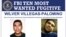 Wilver Villegas-Palomino, uno de los fugitivos más buscados por el FBI. Cartel del FBI.