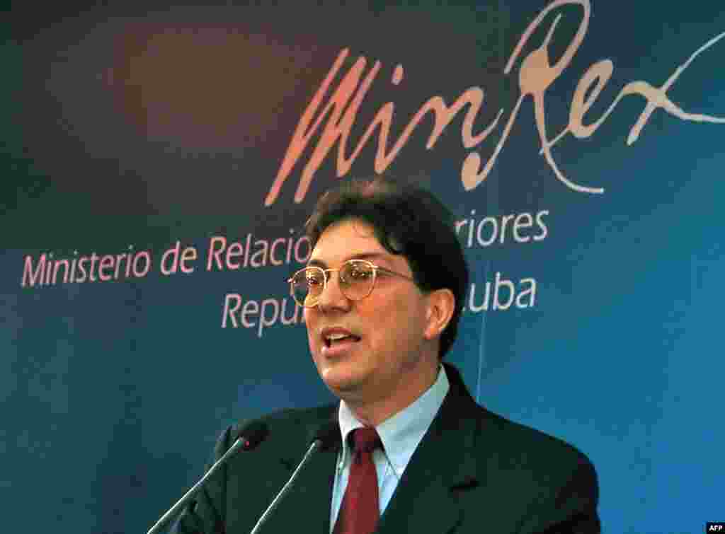 Bruno Rodríguez, cuando se desempeñaba como vicecanciller en el 2006. El diplomático sobrevivió la purga entre los acólitos de Roberto Robaina, en la UJC, y después la de los allegados del excanciller Felipe Pérez Roque en el MINREX.