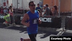 El costarricense Javier Araya en una carrera celebrada en su país.