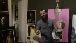 Artista cubanoamericano pinta a Fidel Castro en su Juicio Final Artista cubanoamericano pinta a Fidel Castro en su Juicio Final