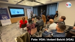 Conferencia de prensa en Nueva York con destacados miembros de organizaciones de derechos humanos que denunciaron la represión contra los miembros de la Iglesia en Nicaragua por oponerse a las políticas del presidente Daniel Ortega.