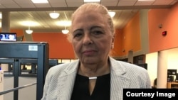 Martha Beatriz Roque durante una visita Martí Noticias.