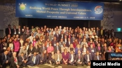 Cumbre Mundial por la Paz 2020. foto Facebook