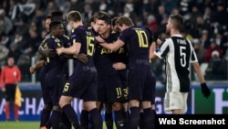 Jugadores del Tottenham.