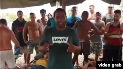 Migrantes cubanos en Lajas Blancas deponen huelga de hambre