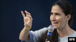 La disidente cubana Yoani Sánchez en foto de archivo