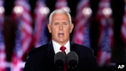 El vicepresidente de EEUU, Mike Pence, durante la Convención Nacional Republicana.