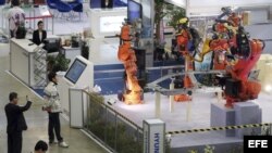 Exposición de robótica "Robot World" en Goyang (Corea del Sur)