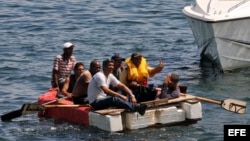 Archivo. balseros cubanos