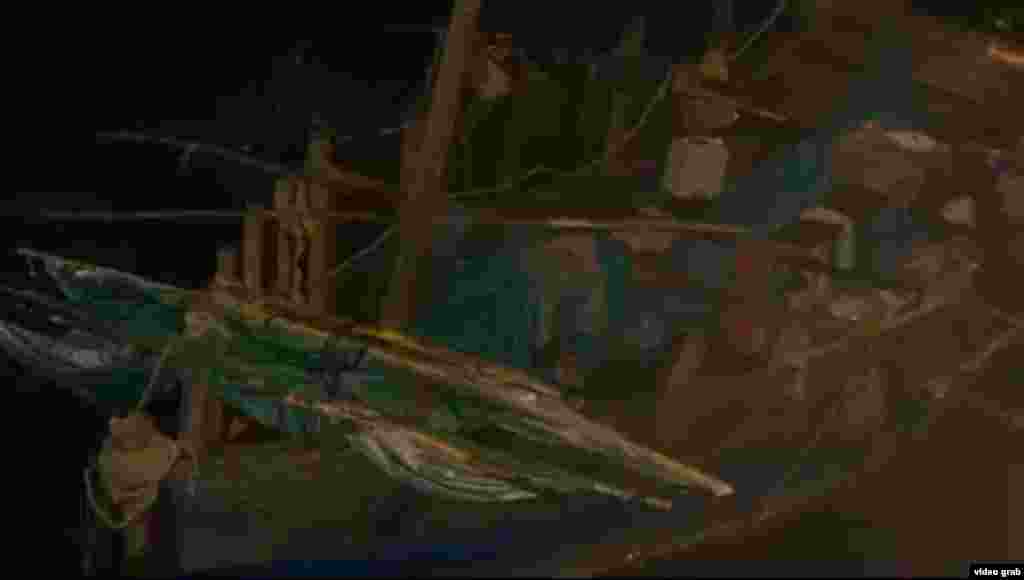 El bote de los cubanos.