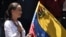 La líder opositora venezolana María Corina Machado