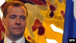 El primer ministro de Rusia, Dimitre Medvédev.