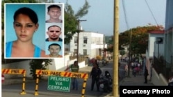 Arriba izquierda: Leidy Maura Pacheco y los tres hombres que la violaron y asesinaron en Junco Viejo, Cienfuegos.