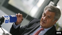 El presidente del Congreso, Jesús Posada, durante la entrevista con Efe.