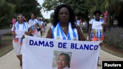 Berta Soler, líder de las Damas de Blanco, en una imagen de archivo.