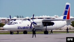 Aeronave de Cubana de Aviación.