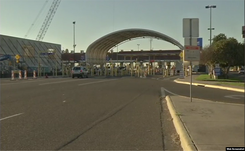 Puesto fronterizo para llegar a los Estados Unidos