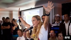 FOTOGALERIA. Tintori, la mujer que encabezó el incansable reclamo por la libertad de Leopoldo López