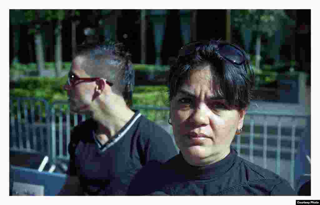 La activista cubana Sara Martha Fonseca, ex presidenta del Partido Pro-Derechos Humanos de Cuba, afiliado a la Fundación "Andrei Sajarov". Foto cortesía de Claudio Fuentes.