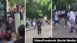 Imágenes del incidente violento ocurrido en la Finca de Los Monos, La Habana, en junio de 2024. (Captura de video/Facebook)