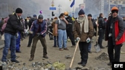 Manifestantes opositores al gobierno ucraniano (Archivo)