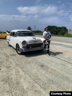 Leonardo Peña De La Cruz, cubano residente permanente en Estados Unidos, quedó atrapado en la isla.
