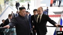 El presidente ruso, Vladimir Putin, se reúne con el líder norcoreano Kim Jong Un
