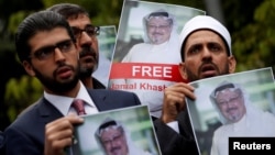 Amigos del periodista Jamal Khashoggi.