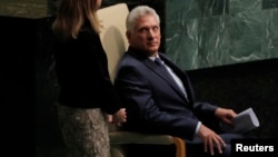 Miguel Díaz-Canel ante la Asamblea General de Naciones Unidas.