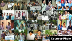 Imágenes que recuerdan la entrega del Proyecto Varela