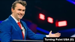 Charlie Kirk, fundador de la organización conservadora Turning Point USA.
