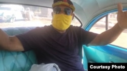 Noel Díaz Matos, recién liberado el miércoles de la prisión de Melena del Sur, en la provincia de Mayabeque.