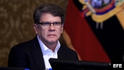 El canciller ecuatoriano en funciones Xavier Lasso. EFE