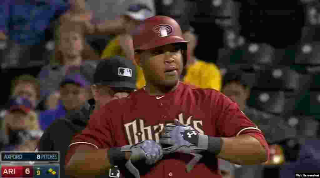 Yasmany Tomás, quien firmó por seis años y 68,5 millones con los Diamondbacks, de Arizona.