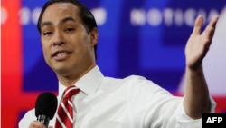 Julián Castro durante un acto de campaña.