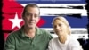 El preso político Lázaro Yuri Valle Roca y su esposa Eralidis Frómeta.