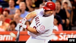 Kendrys Morales en acción.