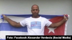 Preso político cubano Alexander Verdecia