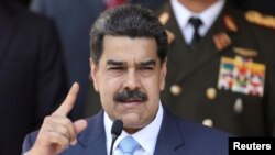 Nicolás Maduro durante una conferencia de prensa en Caracas.