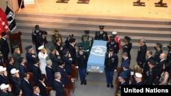 Entrega de restos de soldados de EEUU por Corea del Norte. (Archivo 2013)