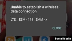 No pudo conectarse. Foto Cortesía Yoandris Verane.