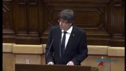 Cataluña proclama su independencia pero pospone sus efectos Cataluña proclama su independencia pero pospone sus efectos
