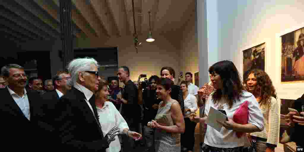 El director creativo de Chanel, Karl Lagerfeld en La Habana.