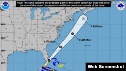 La Tormenta tropical Philippe.