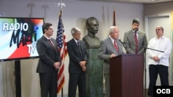 Conferencia de prensa Freedom House en Radio y Televisión Martí