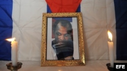 Fotografía de Orlando Zapata Tamayo en una vigilia en su honor realizada en La Habana/ febrero 23 de 2011.